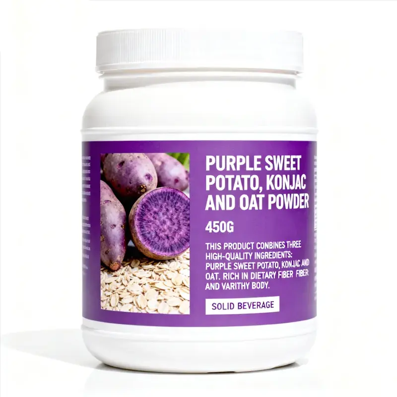 OEM Purple Sweet Potato Konjac Oatmeal Powder Custom Private Label | Weight Management & Digestive Health