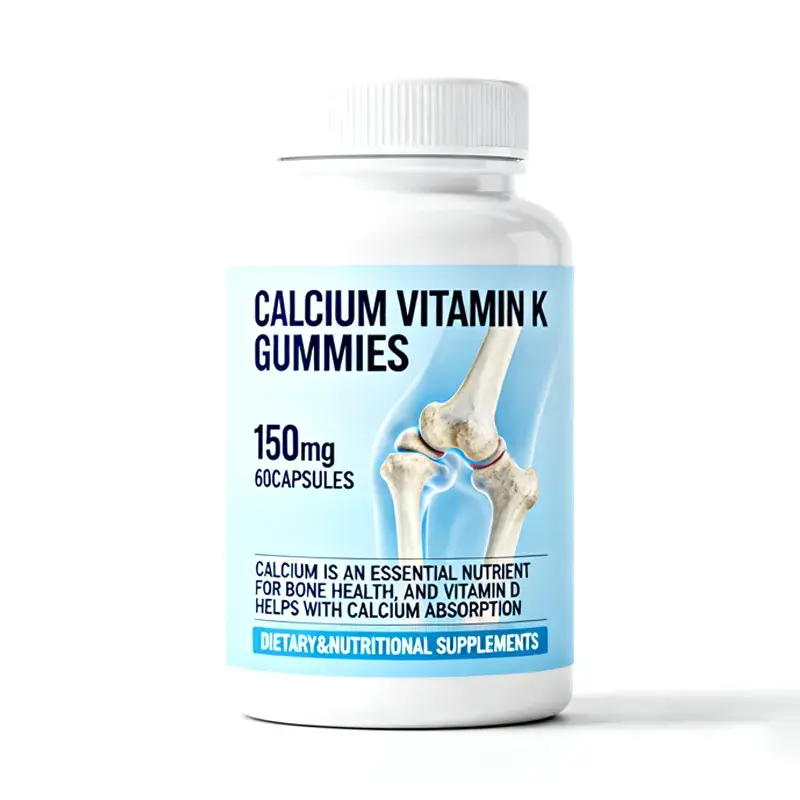 OEM Calcium & Vitamin K Gummies Custom Private Label | Bone Health & Calcium Absorption