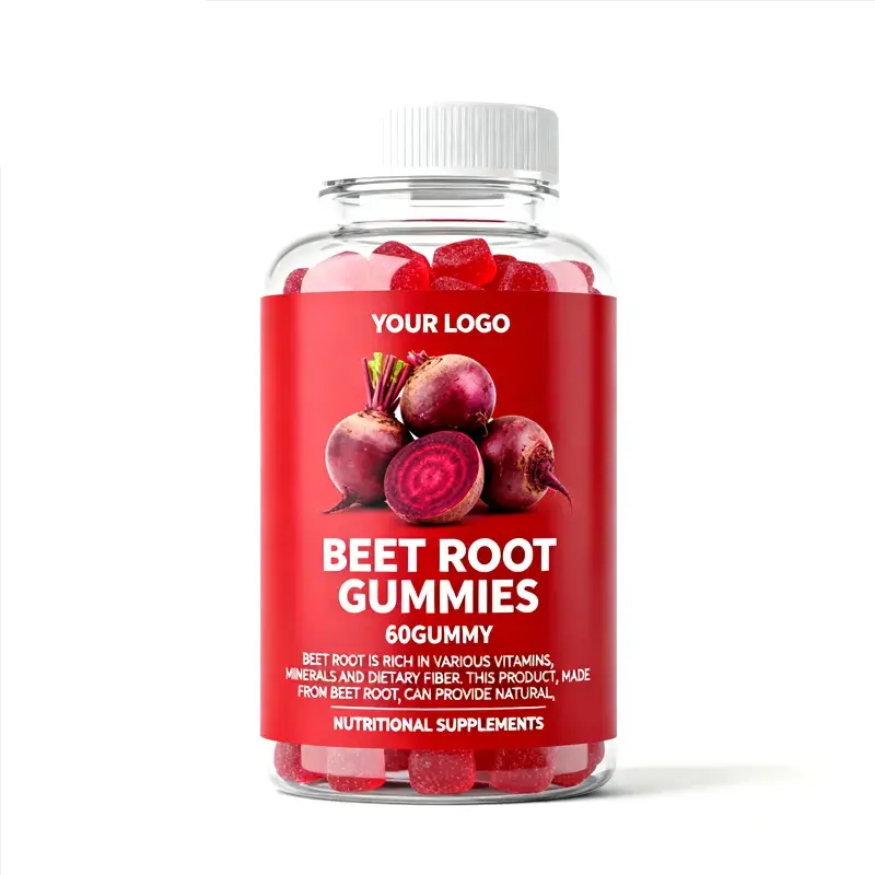 OEM Beet Root Gummies Custom Private Label | Energy & Blood Flow Support